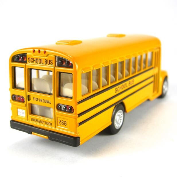 Yellow School Bus Toy Model