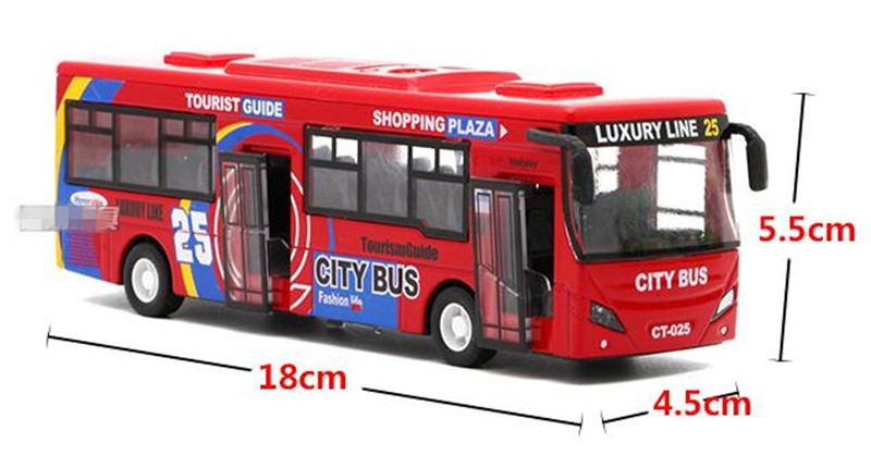 City Transit Bus Toy Model
